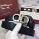 Fake Salvatore Ferragamo Black leather Belt with Matte Buckle (10)_th.jpg